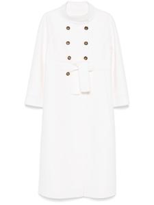 Valentino Garavani двубортное пальто, белый