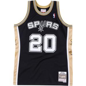 2002–2018 Hardwood Classics Manu Ginobili San Antonio Spurs Retirement Swingman Джерси Mitchell Ness, черный золотой