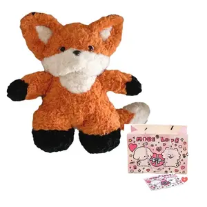 Плюшевая игрушка милая лиса с большим хвостом высота 30 см Fat Fat Dragon