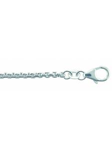 Adeliás Женское колье из серебра 925 пробы, длина 42 см, диаметр 2,7 мм, серебро