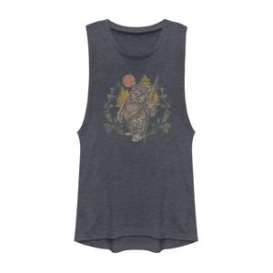 Детская майка с мускулистым рисунком «Звездные войны Эвок» с выцветшим портретом Licensed Character