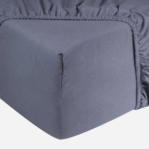 Простыня на резинке DoubleDry Jersey, серо-голубой - ширина: 90 см