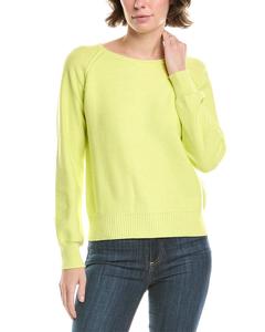 Форте Кашемир Свитер Реглан с Собранными Рукавами Forte Cashmere, желтый