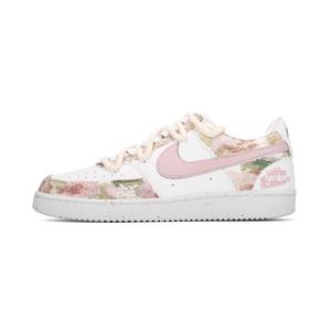 Nike Court Vision 1 Lucky Smiley Face 2 устойчивые к истиранию низкие кроссовки для скейтбординга Unisex Pink