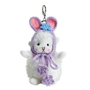 Мягкая пушистая овечка в шапках и кепках подвеска для рюкзака плюшевая кукла Bowl