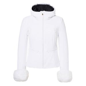 Утепленная лыжная куртка Goldbergh Eleganza с искусственным мехом (женская), White