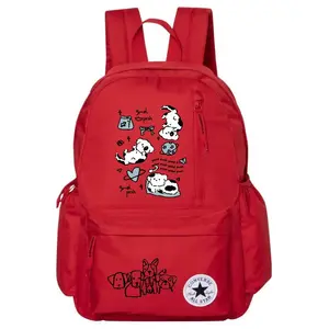 Converse Полиэстеровый рюкзак обычный унисекс красный, Cartoon Puppy