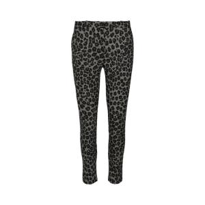 Брюки Versace Animal Printed Wool Blend Pants, разноцветный