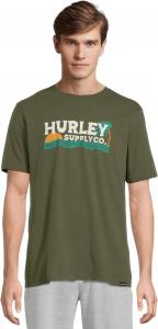 Мужская кофта Wet Sand с коротким рукавом Hurley, Charcoal Fern