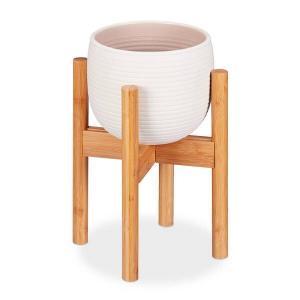 Подставка для цветов Relaxdays Bambus verstellbar, светло-коричневый