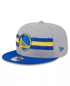 Мужская серая бейсболка Golden State Warriors Chenille Band 9FIFTY Snapback New Era