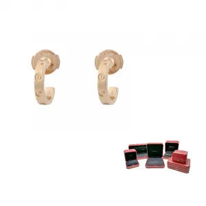 Cartier Серьги LOVE Series 18K Rose Gold Unisex