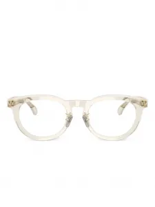 Очки в круглой оправе с логотипом Moncler Eyewear, нейтральный