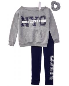 Комплект из двух флисовых леггинсов Freestyle Brooklyn, серый