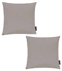 Комплект из 2 чехлов на подушки Magma-Heimtex FINO, 40x1x40 см, серо-коричневый