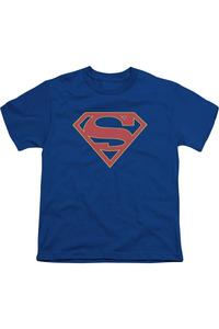 Футболка с логотипом Supergirl для детей Gildan, синий