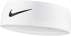 Эластичная трикотажная повязка на голову с логотипом NIKE, White/Black