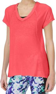 Женская прозрачная туника с V-образным вырезом Calvin Klein Performance, Neon Calypso