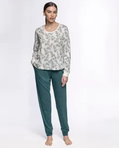 Женская пижама из бамбука и хлопка, длинная Punto Blanco, светло-бежевый