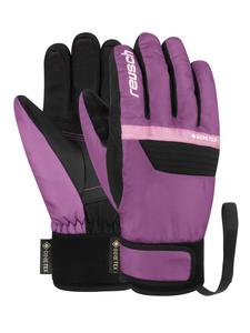 Reusch Перчатки с пальцами Bolt SC GORE-TEX Junior, цвет 7218 черный/пурпурный