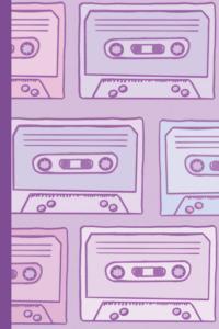 Notebook Cassette Retro Doodle Journal for School 9.6 in lines (Spanish Edition) (Independently published)