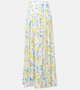 Прозрачная макси-юбка Jamie Alexandra Miro, Lemon Print