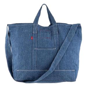 Levis Сумка Levi's хлопковая шоппер ручная плечевая кроссбоди джинсовая синяя унисекс