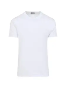 Футболка с круглым вырезом и короткими рукавами Tom Ford, белый
