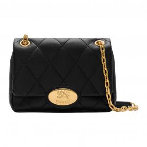 Burberry Женская черная кожаная сумка через плечо