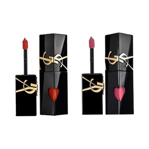 SAINT LAURENT Черная тюбик комбинация блеск для губ зеркальное покрытие увлажнение сияние 5,5мл*2