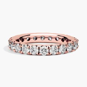 Кольцо Riviera Pavé Diamond Eternity из 14-каратного розового золота (2 карата Tw. - HI / SI1-SI2) Blue Nile
