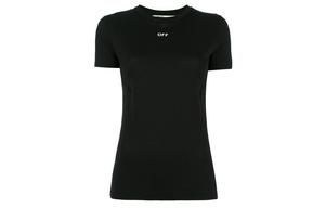 Футболка женская Off-White с цветочным принтом, черный