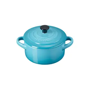 Керамическая кокотка Le Creuset с крышкой, 0.25 л, 10 см, небесно-голубой