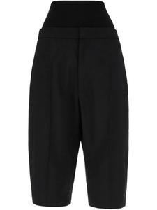 Габардиновые шорты-бермуды Alaïa, черный