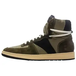 RHUDE Мужские высокие кроссовки для скейтбординга Rhecess, оливково-зеленые