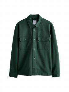 Next Рубашка на пуговицах Regular fit в темно-зеленом цвете