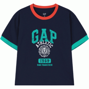 Футболка Women's Crew Neck Moderate Straight Fit GAP, marine синий