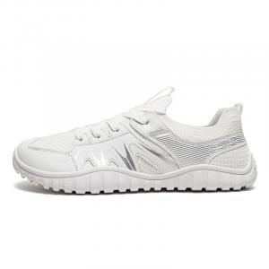 HOBIBEAR Амортизирующие кроссовки мужские с противоскользящими и износостойкими свойствами низкие повседневные белые, цвет White