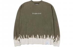 Футболка с длинным рукавом в технике dip-dye NEIGHBORHOOD, оливково-зеленый