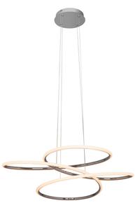 Novel Оригинальный светодиодный подвесной светильник, с регулировкой яркости, серебристый, степень защиты IP20