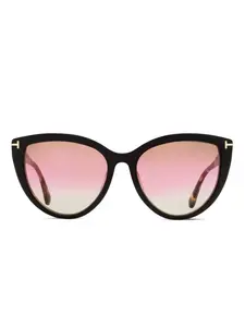 Солнцезащитные очки Isabella «кошачий глаз» TOM FORD Eyewear, черный