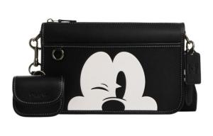 COACH Кожаная сумка комбо через плечо кроссбоди среднего размера мужская черная