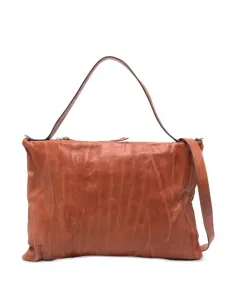 Кожаная сумка на плечо Medium Lexi с верхней молнией SOMMET, коричневый