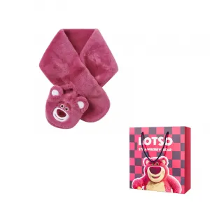 Disney Искусственный кроличий мех вязаный шарф унисекс, Strawberry bear plush scarf