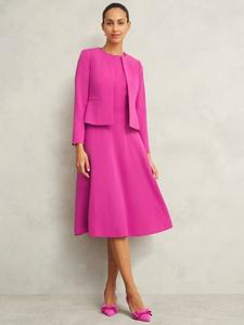 Куртка eliana без воротника Hobbs, цвет Bright Pink