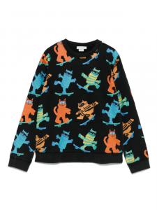 Stella McCartney Kids толстовка с принтом, черный