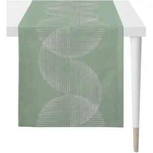 Дорожка для стола 5702 ОСЕННЕЕ ВРЕМЯ, Осенняя декорация, Осень жаккардовая ткань Apelt, оранжевый