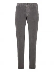 Брюки из вельветового хлопка slowear, серый