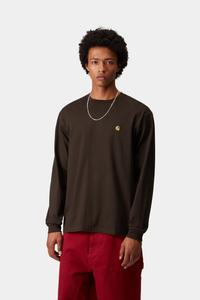 Лонгслив Chase Carhartt, коричневый