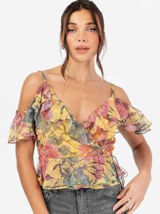 Топ с цветочным принтом на бретелях-спагетти Anaya With Love